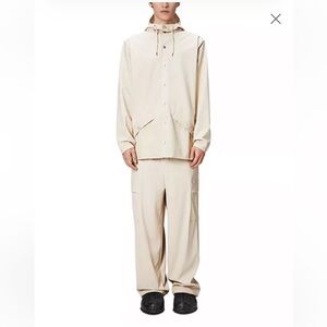 RAINS Water Resistant Rain Jacket with Hood Style 12010 Color Dune NEW Large